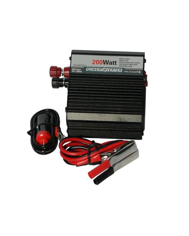 Power Inverter DC 12V To AC220V, 200W
